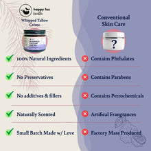 Load image into Gallery viewer, Tallow Skin Cream, Organic Grass-Fed & Finished - Handmade in Small Batches with Essential Oil Blends, Beef Tallow Moisturizer Balm for Body & Hands, Aurora Scent, 2oz / 60ml