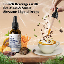 Load image into Gallery viewer, SEA MOSS + SMART SHROOMS LIQUID DROPS | Elevate Your Performance, Balance Your Mind