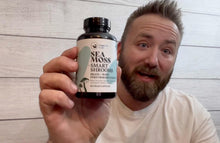 Load image into Gallery viewer, HAPPY FOX Irish Sea Moss Capsules &amp; Mushroom Complex - Organic Seamoss with Adaptogens for Brain Health, 1500mg, 90 Vegan Capsules, Organic Mushroom Supplement
