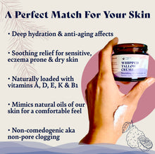 Load image into Gallery viewer, Tallow Skin Cream, Organic Grass-Fed &amp; Finished - Handmade in Small Batches with Essential Oil Blends, Beef Tallow Moisturizer Balm for Body &amp; Hands, Aurora Scent, 2oz / 60ml
