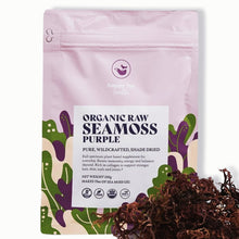Load image into Gallery viewer, HAPPY FOX Organic Sea Moss Raw Gold - Makes 75oz of Seamoss Gel Rich in Vitamins &amp; Minerals, Certified Non-GMO, Wildcrafted, Sundried Superfood - 100 gram Bag
